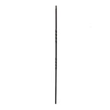 Iron Stair Balusters 1/2" Square x 44" Long, Double Twist, Hollow, Black Powder Coated - 30pcs - (Satin Black) - DH-03