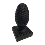 Decorex Hardware 3.5" x 3.5" Heavy Duty Aluminum Pineapple Post Cap for True/Actual 3.5" x 3.5" Wood Posts - Black