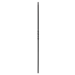 Iron Stair Balusters 1/2" Square x 44" Long, Single Twist, Hollow, Black Powder Coated - 30pcs - (Satin Black) - DH-02