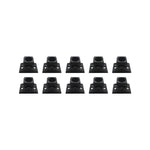 Baluster Screw Down Swivel Shoe with Set of Screws - for Use with 5/8" Round Iron Balusters - Set of 10 (Satin Black) - DH-57