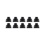 Baluster Screw Down Swivel Shoe with Set of Screws - for Use with 5/8" Round Iron Balusters - Set of 10 (Satin Black) - DH-57