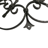 15" x 15" Ornament Speakeasy/Grill for Gates, Doors, Walls - Wrought Iron, Powder Coated Black - DHOSG-01