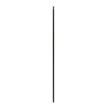 Iron Stair Balusters 1/2" Square x 44" Long, Classic, Hollow, Black Powder Coated - 30pcs - (Satin Black) - DH-01