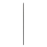 Iron Stair Balusters 1/2" Square x 44" Long, Classic, Hollow, Black Powder Coated - 30pcs - (Satin Black) - DH-01