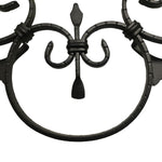 15" x 15" Ornament Speakeasy/Grill for Gates, Doors, Walls - Wrought Iron, Powder Coated Black - DHOSG-01