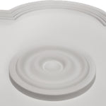 Ceiling Medallion, 24" W x 20-1/2" H x 13/16" P, Oval, Polyurethane, Factory Primed - DHCM-03