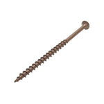 #10 x 3 1/2" Deck Screws | Square Drive | Bugle Head | Brown Ruspert | 250pcs Box