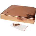 Decorex Hardware 5.5" x 5.5" Solid Copper Pyramid Post Cap for Actual 5.5" x 5.5" Wood Posts