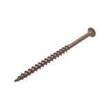 #8 x 3" Deck Screws | Square Drive | Bugle Head | Brown Ruspert | 250pcs Box