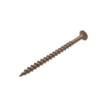 #8 x 2 1/2" Deck Screws | Square Drive | Bugle Head | Brown Ruspert | 500pcs Box