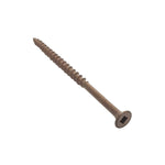 #10 x 3 1/2" Deck Screws | Square Drive | Bugle Head | Brown Ruspert | 250pcs Box