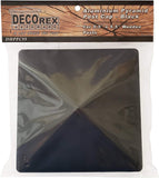 Decorex Hardware 5.5" x 5.5" Aluminium Pyramid Post Cap Heavy Duty For True/Actual 5.5" x 5.5" Wood Posts - Black