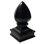 Decorex Hardware Aluminium Pineapple Post Cap for 2" x 2" Metal Posts - Pressure Fit - Black