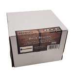 #8 x 3" Deck Screws | Square Drive | Bugle Head | Brown Ruspert | 250pcs Box