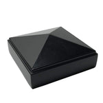 Decorex Hardware Aluminium Pyramid Post Cap for 2.5" x 2.5" Metal Posts - Pressure Fit - Black