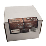 #8 x 2" Deck Screws | Square Drive | Bugle Head | Brown Ruspert | 500pcs Box