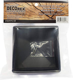 24 Pack Decorex Hardware 3.5" x 3.5" Heavy Duty Aluminium Pyramid Post Cap for True/Actual 3.5" x 3.5" Wood Posts - Black