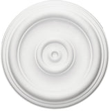 Ceiling Medallion, 12" OD x 1-1/8"P, Round, Polyurethane, Factory Primed - DHCM-02