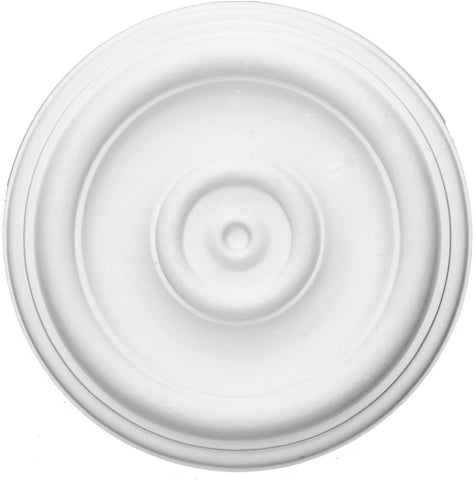 Ceiling Medallion, 12" OD x 1-1/8"P, Round, Polyurethane, Factory Primed - DHCM-02