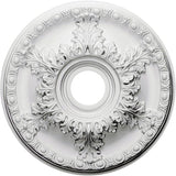 Ceiling Medallion, 18" OD x 3-5/8" ID x 1-13/16" P, Round, Polyurethane, Factory Primed - DHCM-08