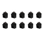 10 Pack Baluster Pitch Angled Slant Shoe With Set Screw For Use With 5/8" Round Iron Balusters - (Satin Black) - DH-37