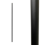 Iron Stair Balusters 5/8" Round x 44" Long, Classic, Hollow, Black Powder Coated - 30pcs - (Satin Black) - DH-28