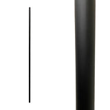 Iron Stair Balusters 5/8" Round x 44" Long, Classic, Hollow, Black Powder Coated - 30pcs - (Satin Black) - DH-28